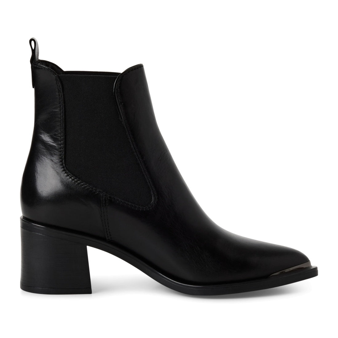 black casual closed booties