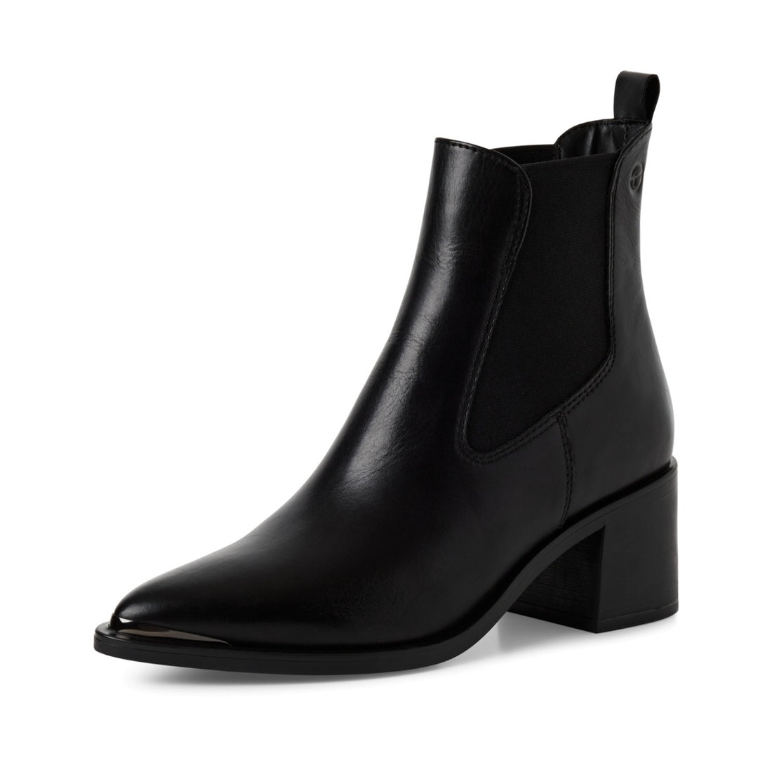 black casual closed booties