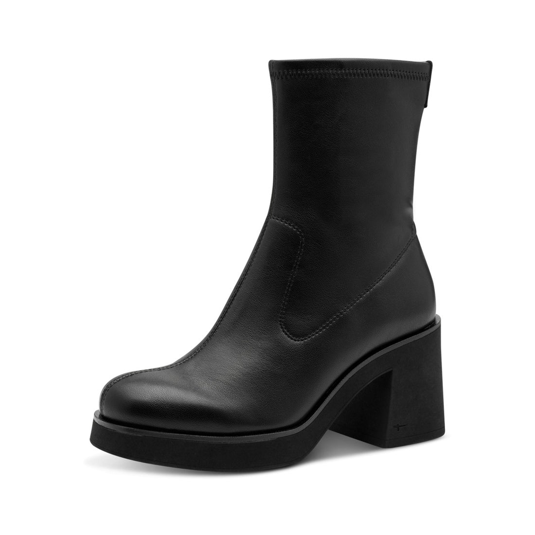 black casual closed booties