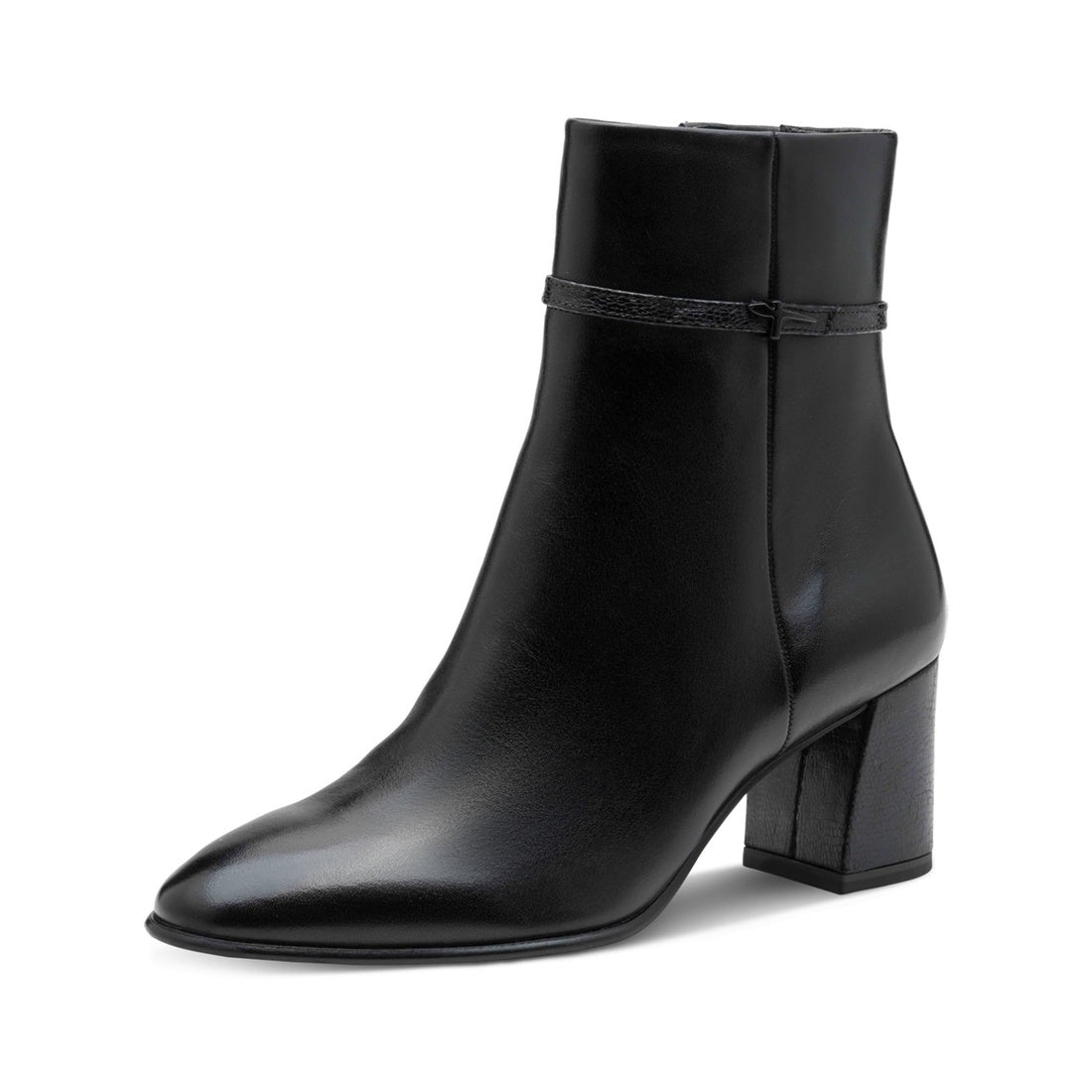 black casual closed booties