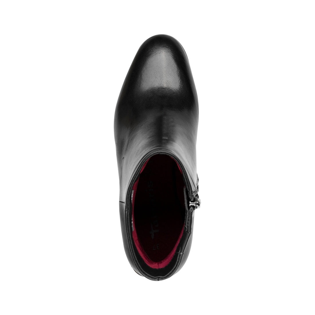 black casual closed booties