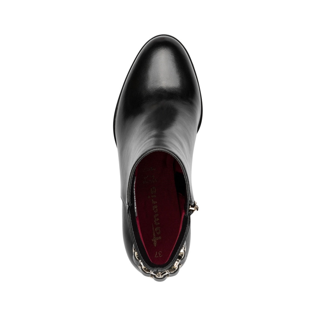 black casual closed booties