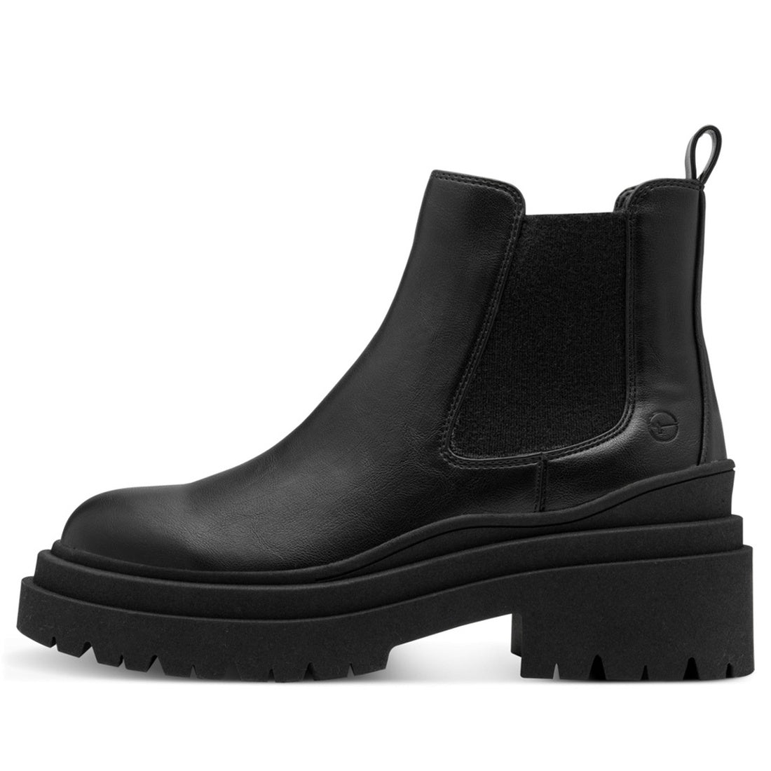 black casual closed booties