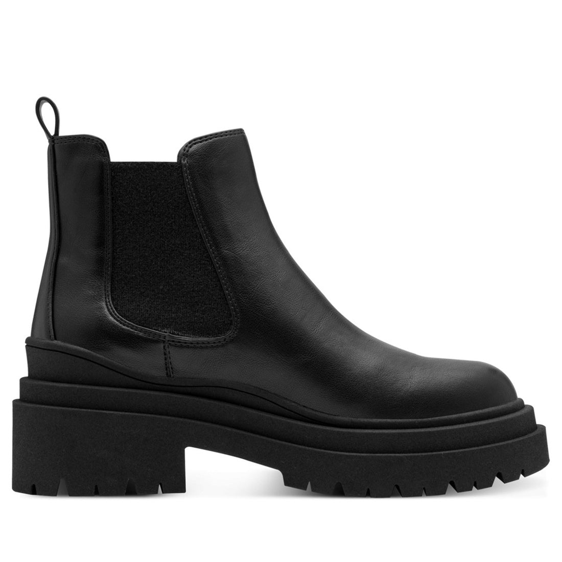 black casual closed booties