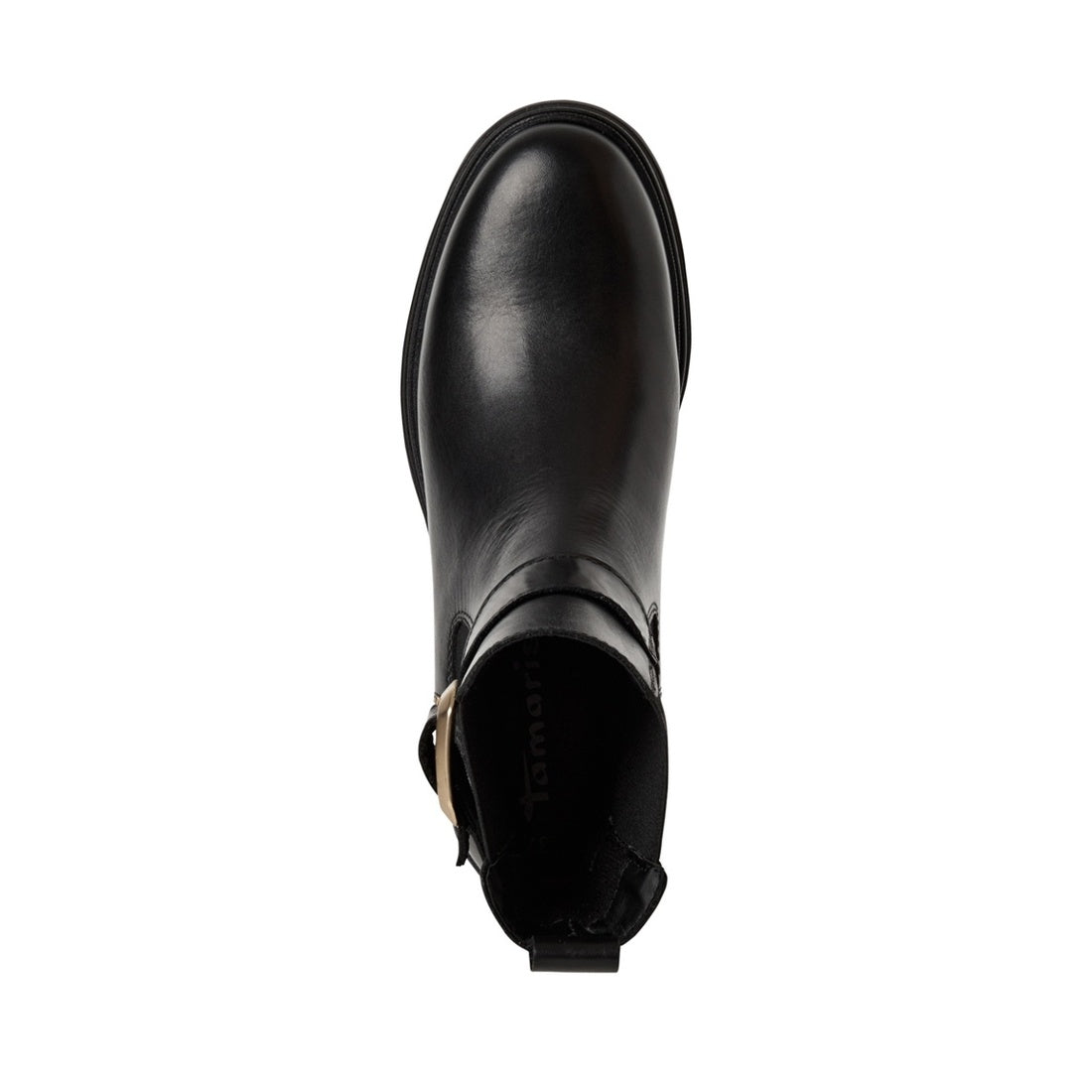 black casual closed booties