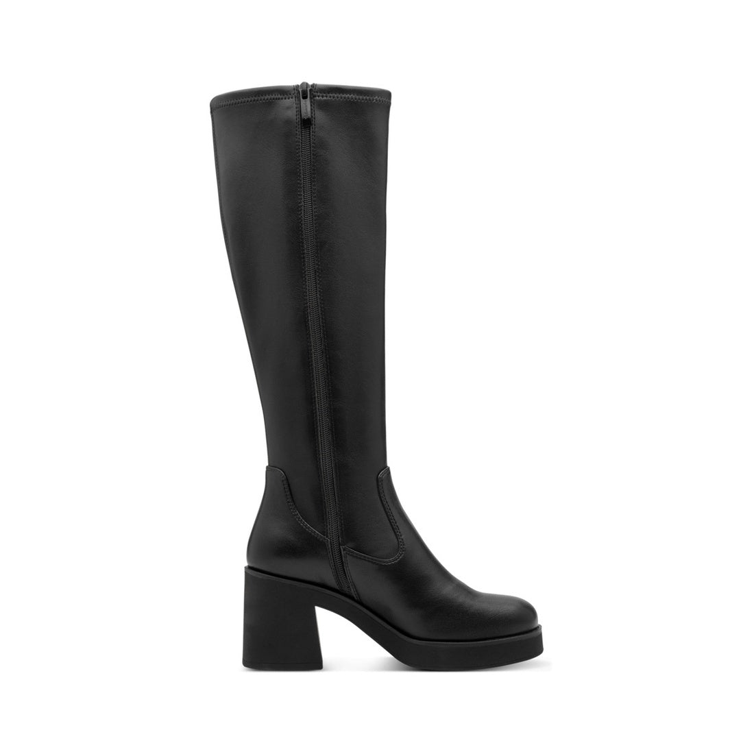 black casual closed boots