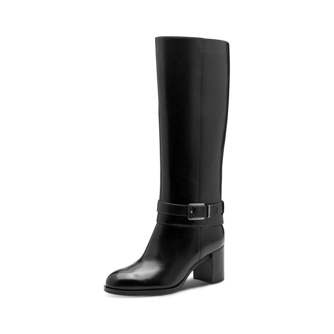 black casual closed boots