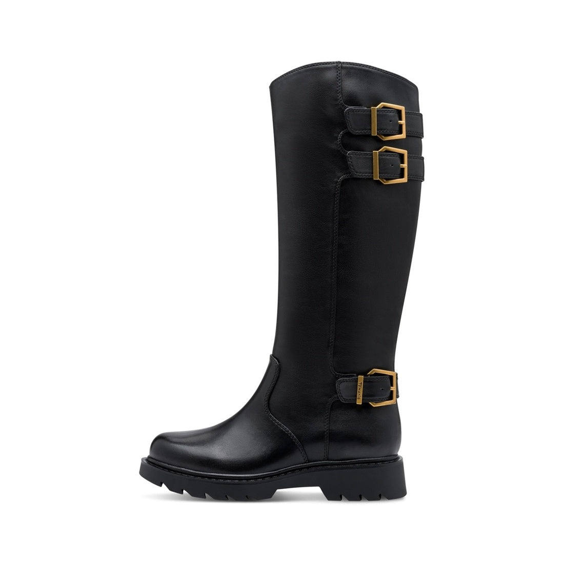 black casual closed boots