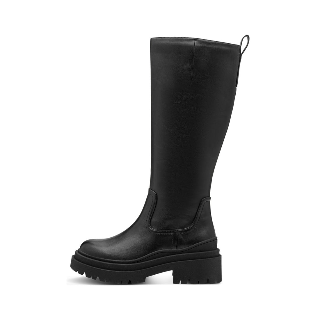 black casual closed boots