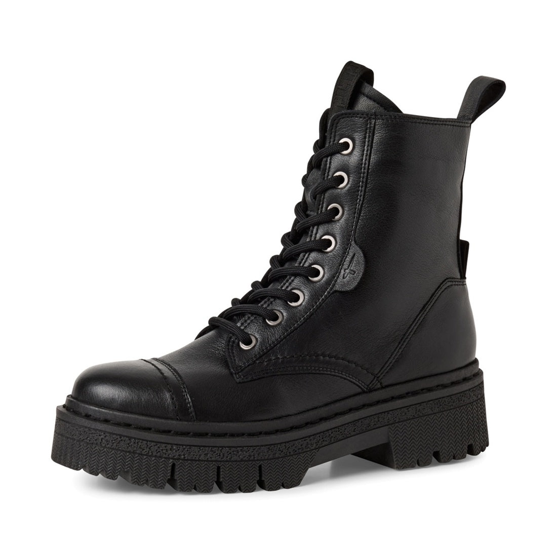 black casual closed booties