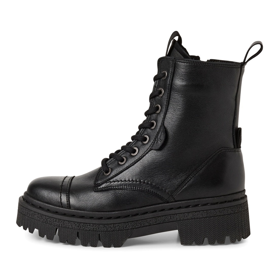 black casual closed booties