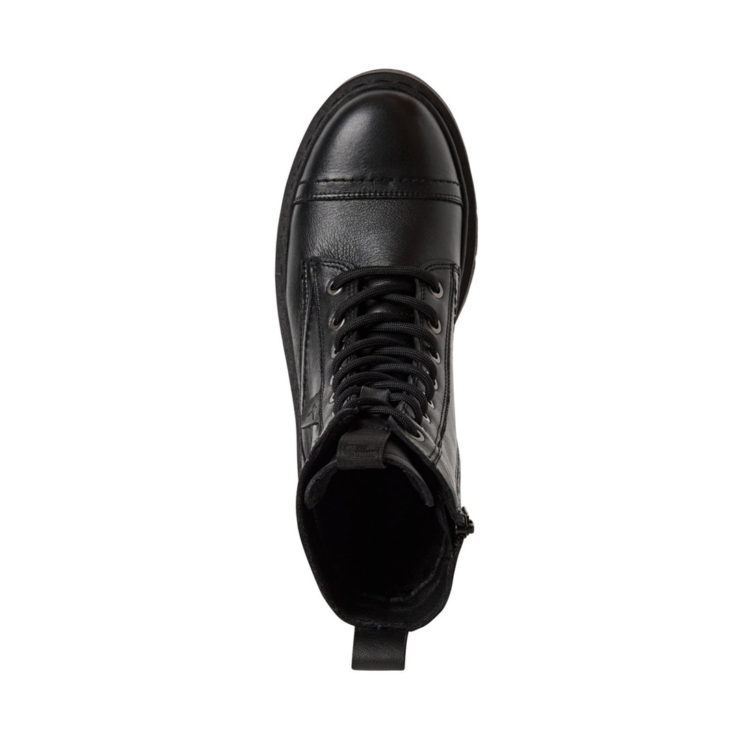 black casual closed booties