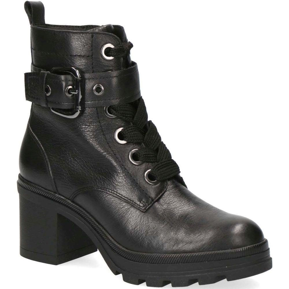 Caprice Womens Black Casual Leather Booties 9-25209-27-022 | Vilbury London