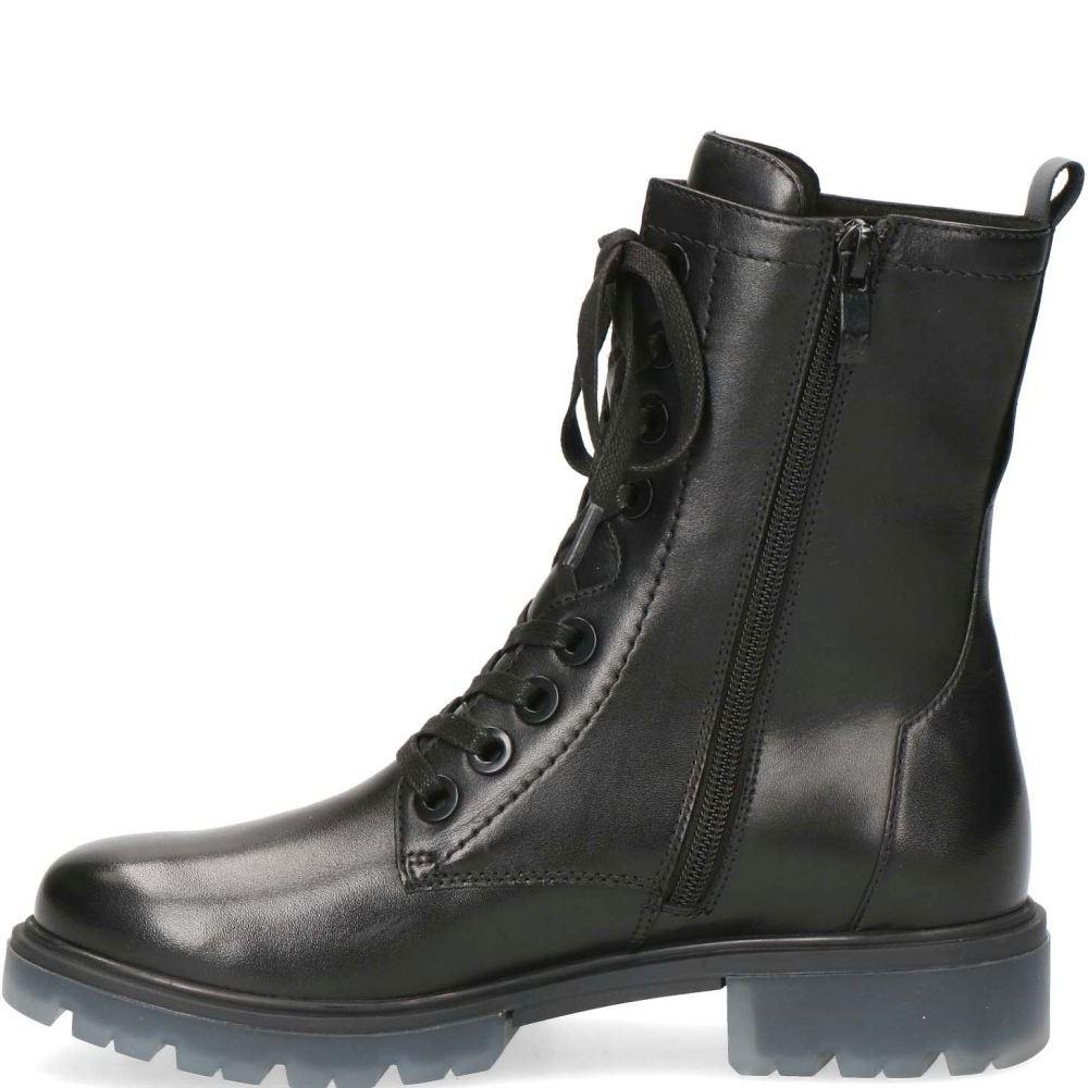 Caprice Womens Black Casual Leather Booties 9-25251-27-022 | Vilbury London