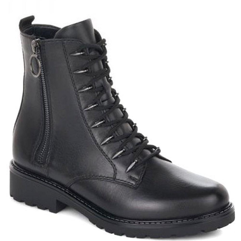 Remonte Womens Black Casual Leather Booties R6583-01 | Vilbury London