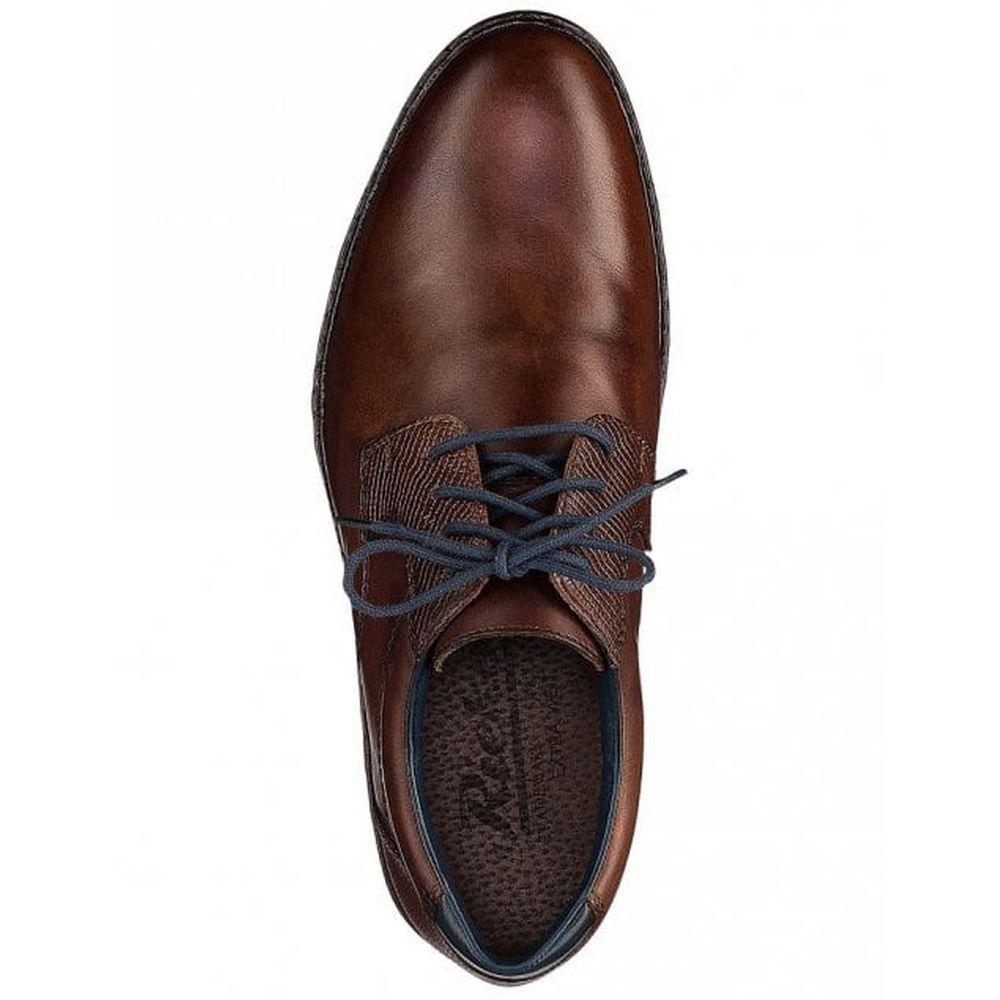 Rieker Mens Brown Classic Leather Flats 16541-25 | Vilbury London
