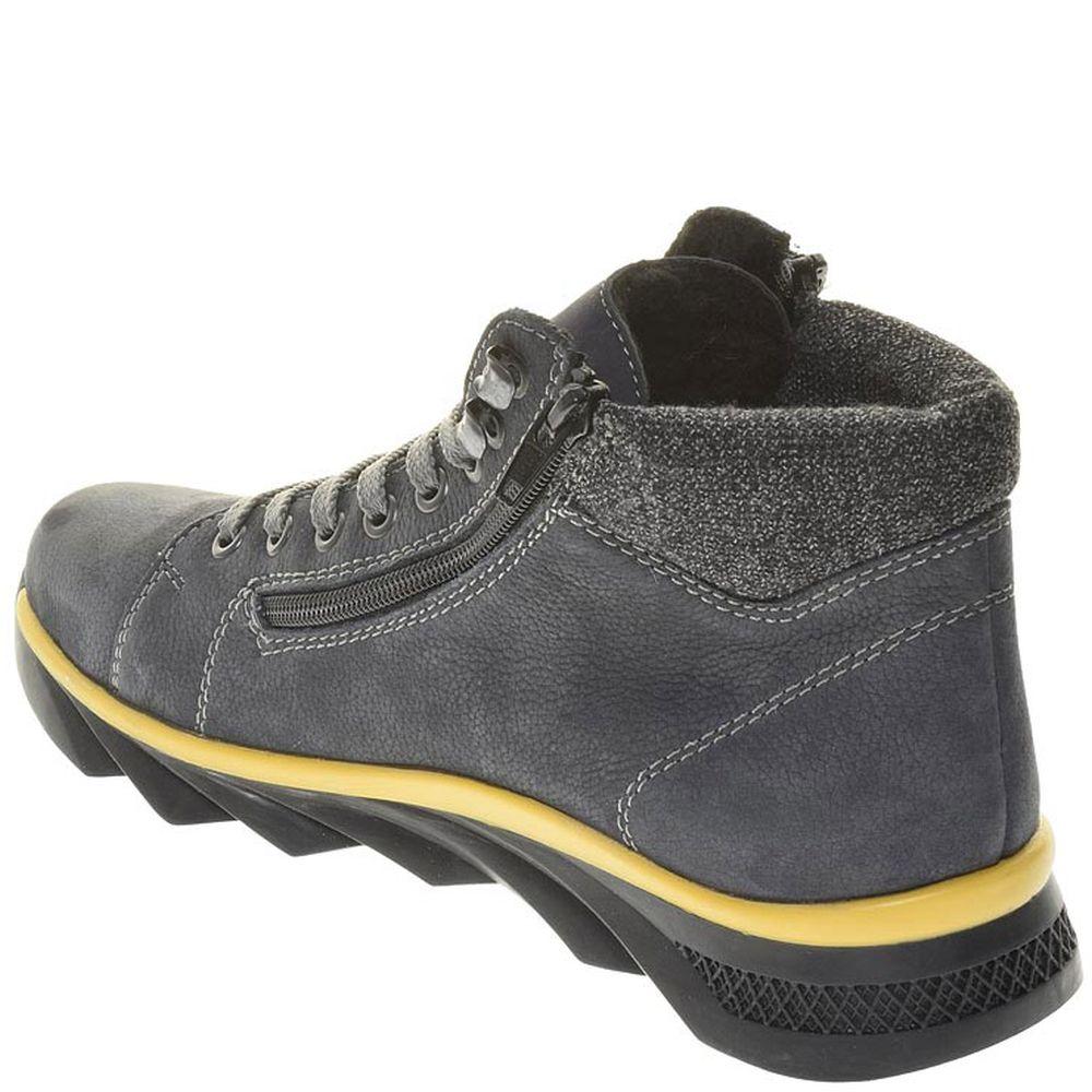 Rieker Mens Blue Casual Leather Booties F1621-14 | Vilbury London