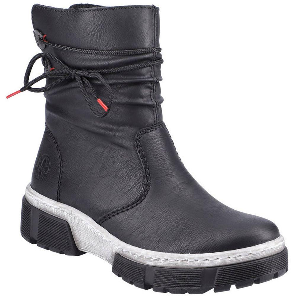Rieker Womens Black Casual Boots X8658-00 | Vilbury London