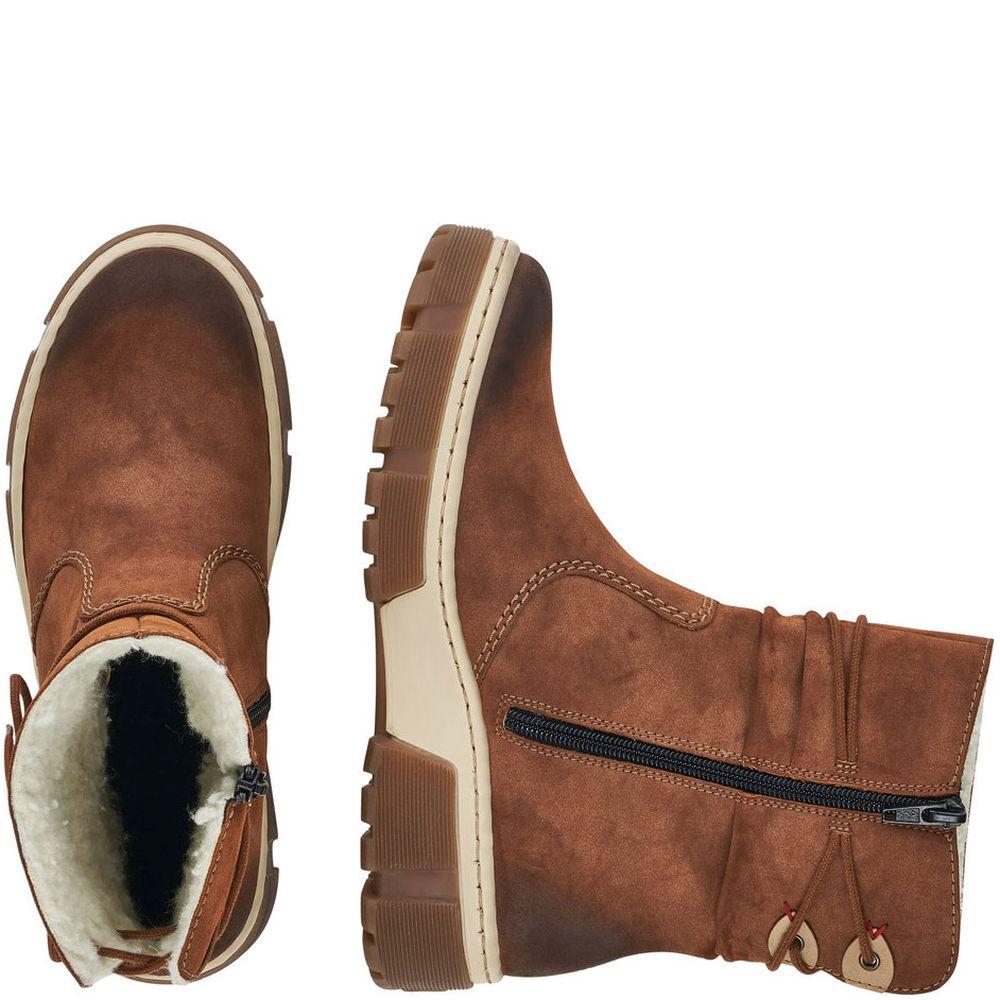 Rieker Womens Brown Casual Boots X8658-24 | Vilbury London