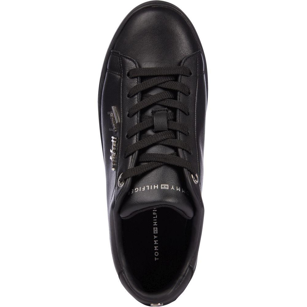 Tommy Hilfiger Womens Signature Leather Shoes FW0FW05806 0GJ | Vilbury London