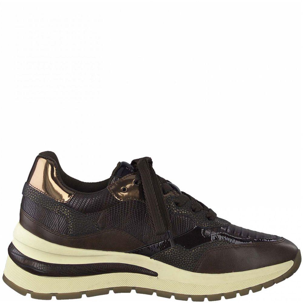 Tamaris Womens Brown Casual Trainers 1-23704-27 343 | Vilbury London