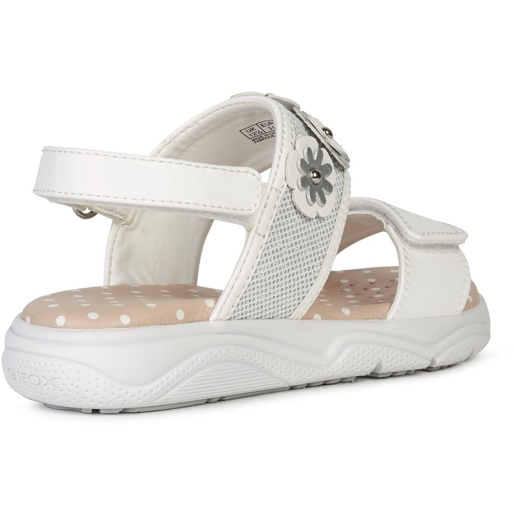 Geox Womens J Sandal Deaphne Gir White Sandals J15Dui 0Bcew C1000 | Vilbury London