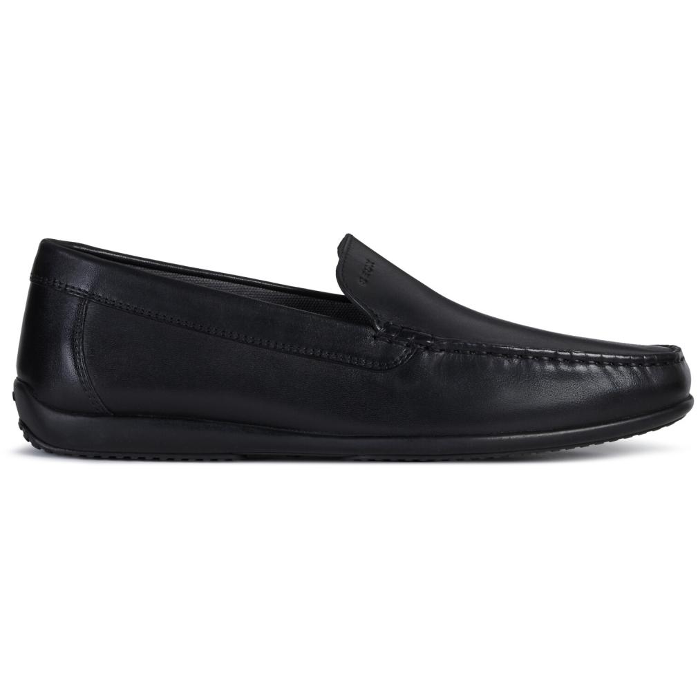 Geox Mens U Ascanio Black Flats U020Wa 00043 C9999 | Vilbury London