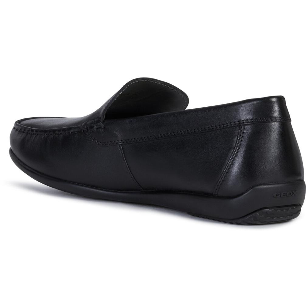 Geox Mens U Ascanio Black Flats U020Wa 00043 C9999 | Vilbury London