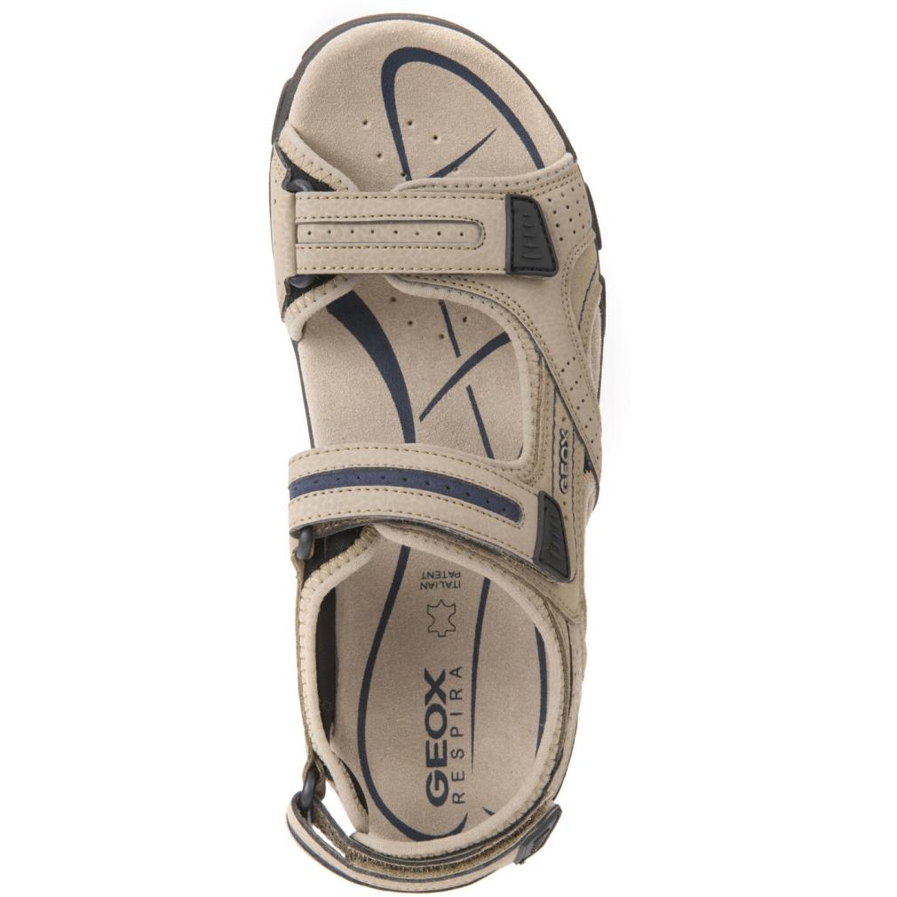 Geox Mens Uomo Sandal Strada Sand Navy Sandals U8224D 050Au C0829 | Vilbury London