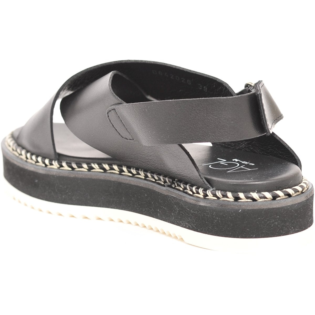 AGL Womens Marta Nero Sandals D642026Pisofty0000 | Vilbury London