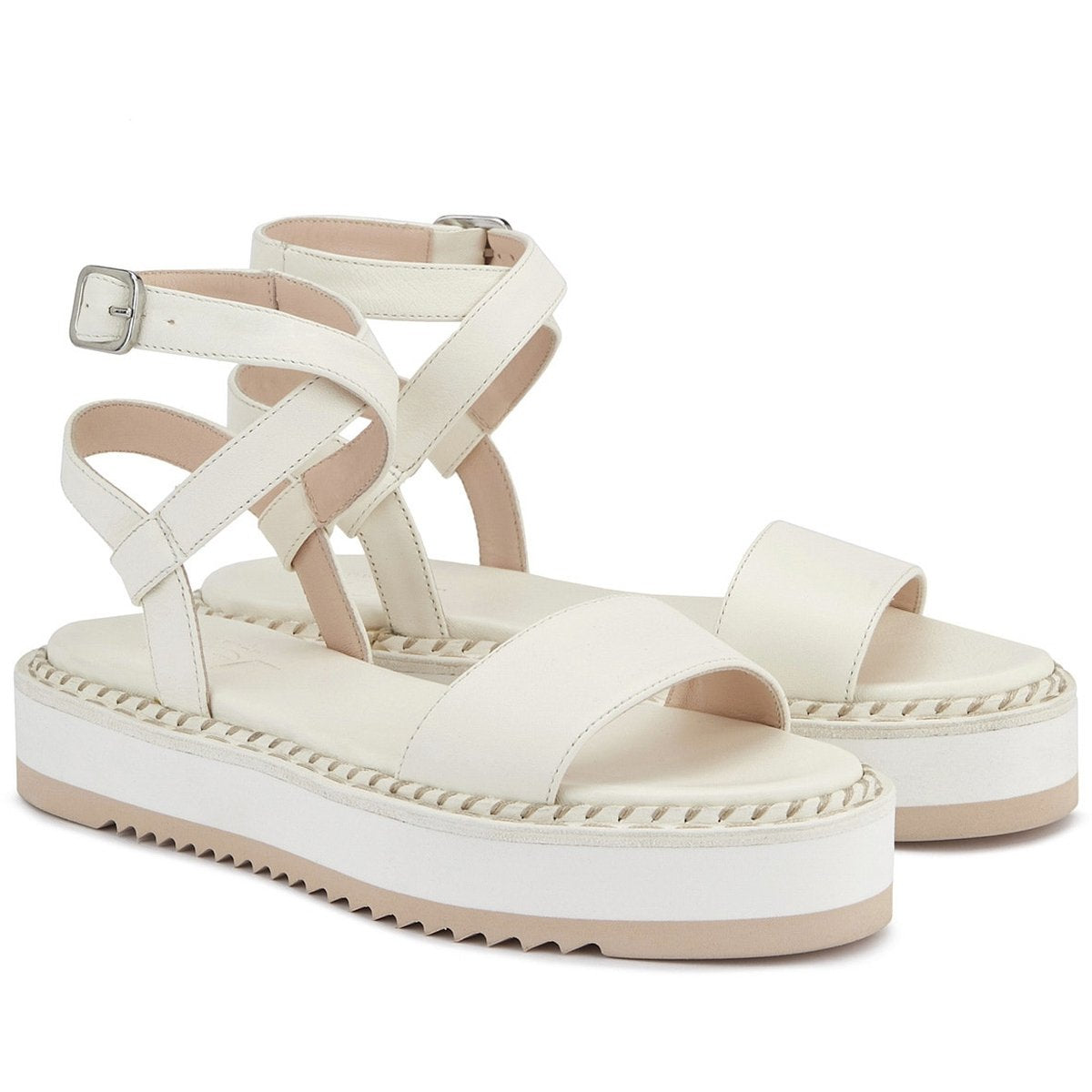 AGL Womens Myrte Offwhite Sandals D642034Pisofty0115 | Vilbury London