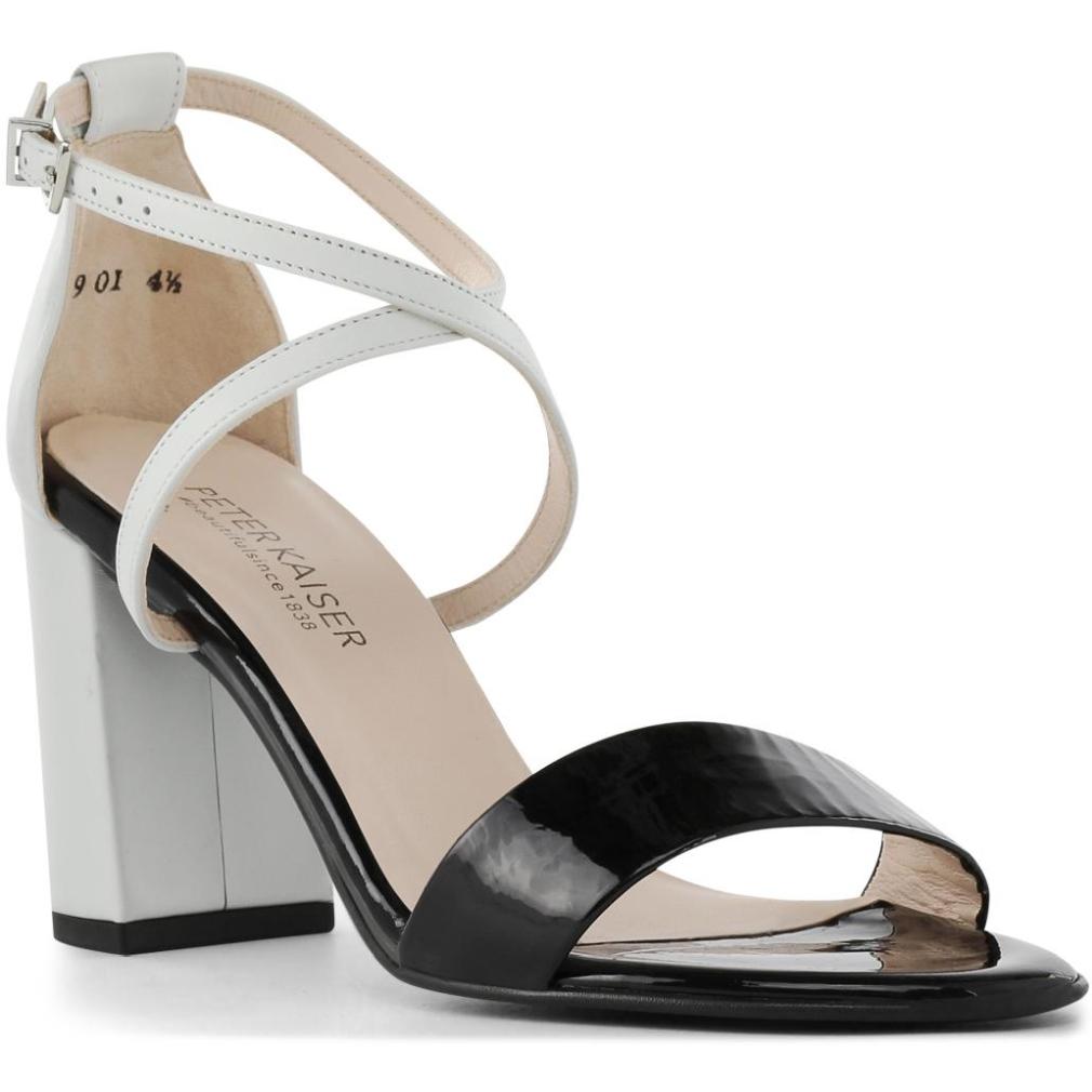 Peter Kaiser Womens Alecia Sandals Black White Sandals 09729-987 | Vilbury London