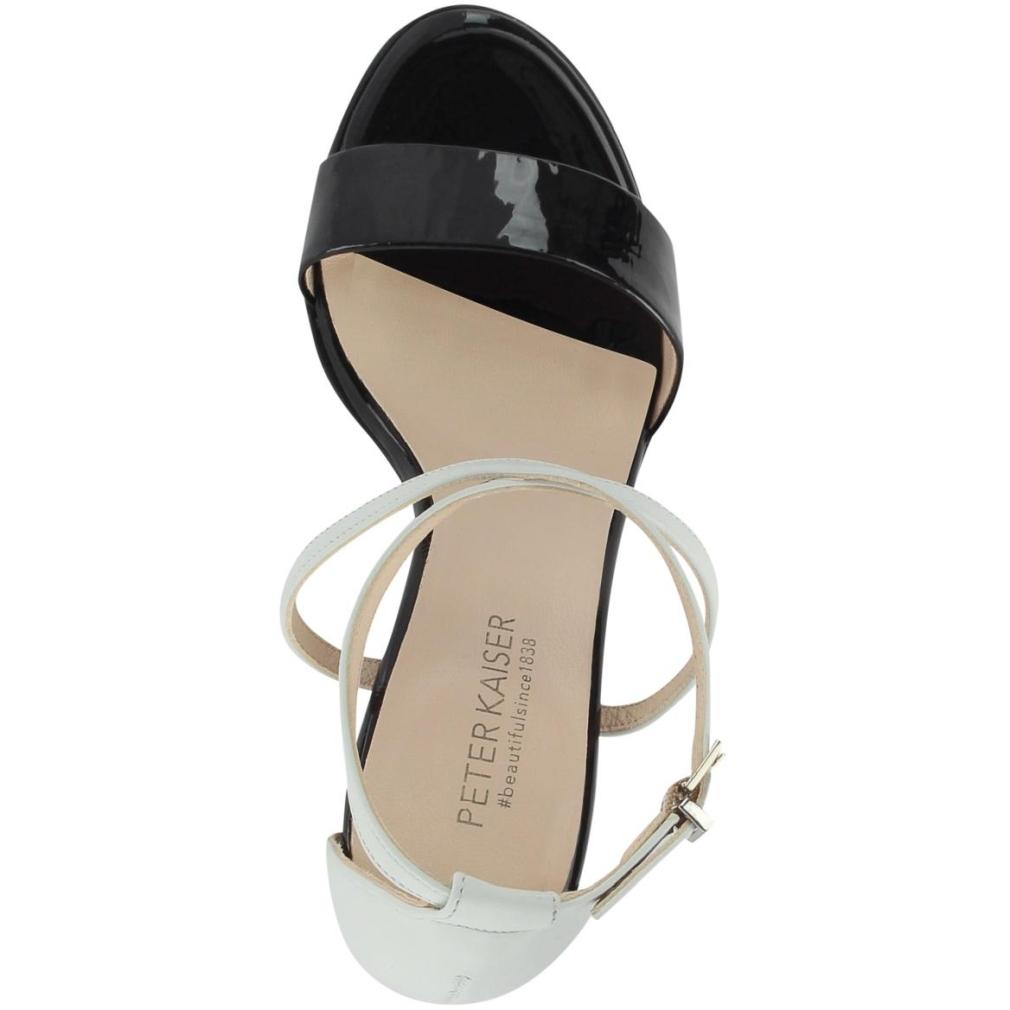 Peter Kaiser Womens Alecia Sandals Black White Sandals 09729-987 | Vilbury London