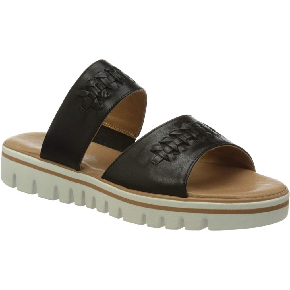 Salamander Womens Sofila Wedges Black Slippers 32-32702-01 | Vilbury London