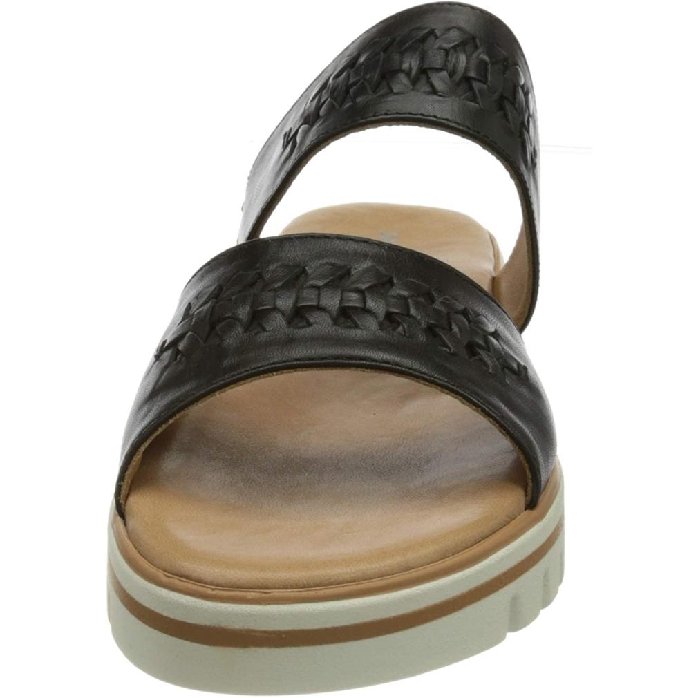 Salamander Womens Sofila Wedges Black Slippers 32-32702-01 | Vilbury London