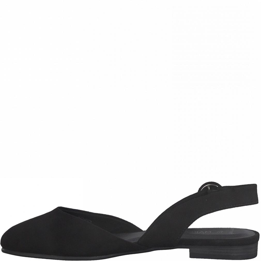 Marco Tozzi Womens Black Casual Low Heel Sandals Sandals 29407-001 | Vilbury London