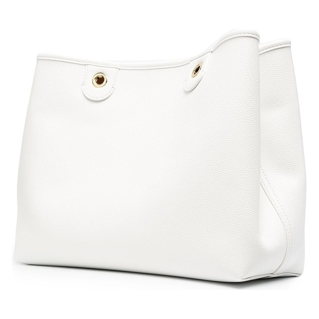 Emporio Armani womens Bianco Cuoio shopping bag | Vilbury London