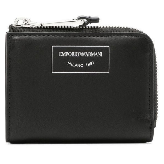 Emporio Armani womens nero wallet | Vilbury London