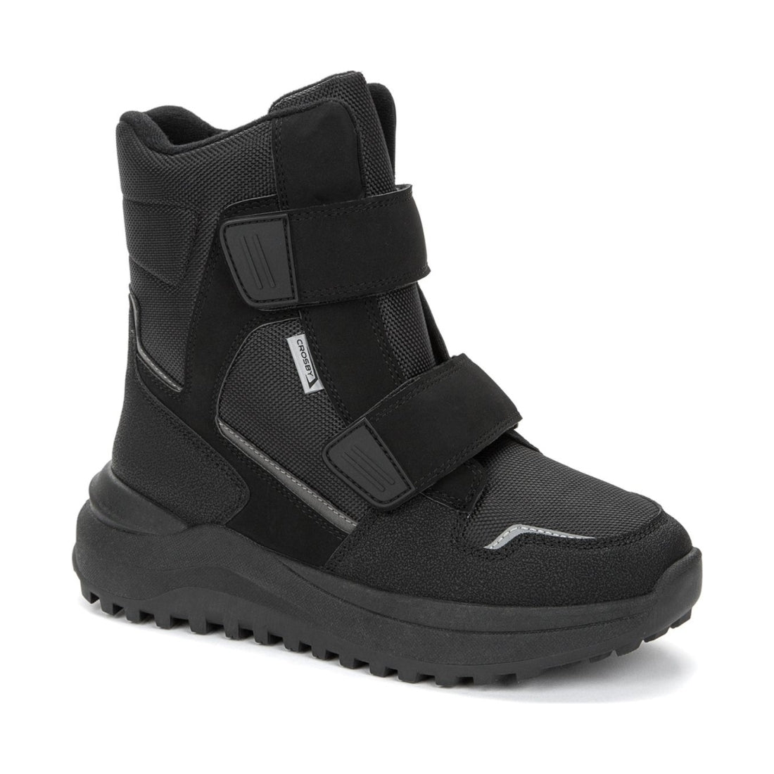 Crosby boys black warm boots | Vilbury London