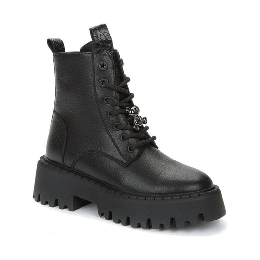 Keddo girls black warm boots | Vilbury London