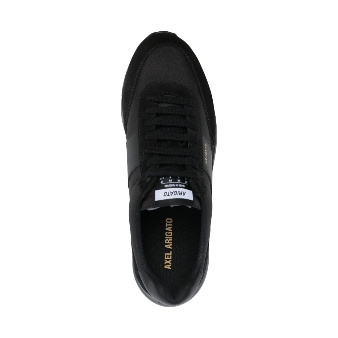 AXEL ARIGATO mens black genesis monochrome sneaker | Vilbury London