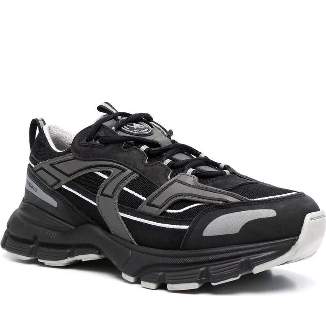 AXEL ARIGATO mens black, dark grey marathon r-trail sneaker | Vilbury London