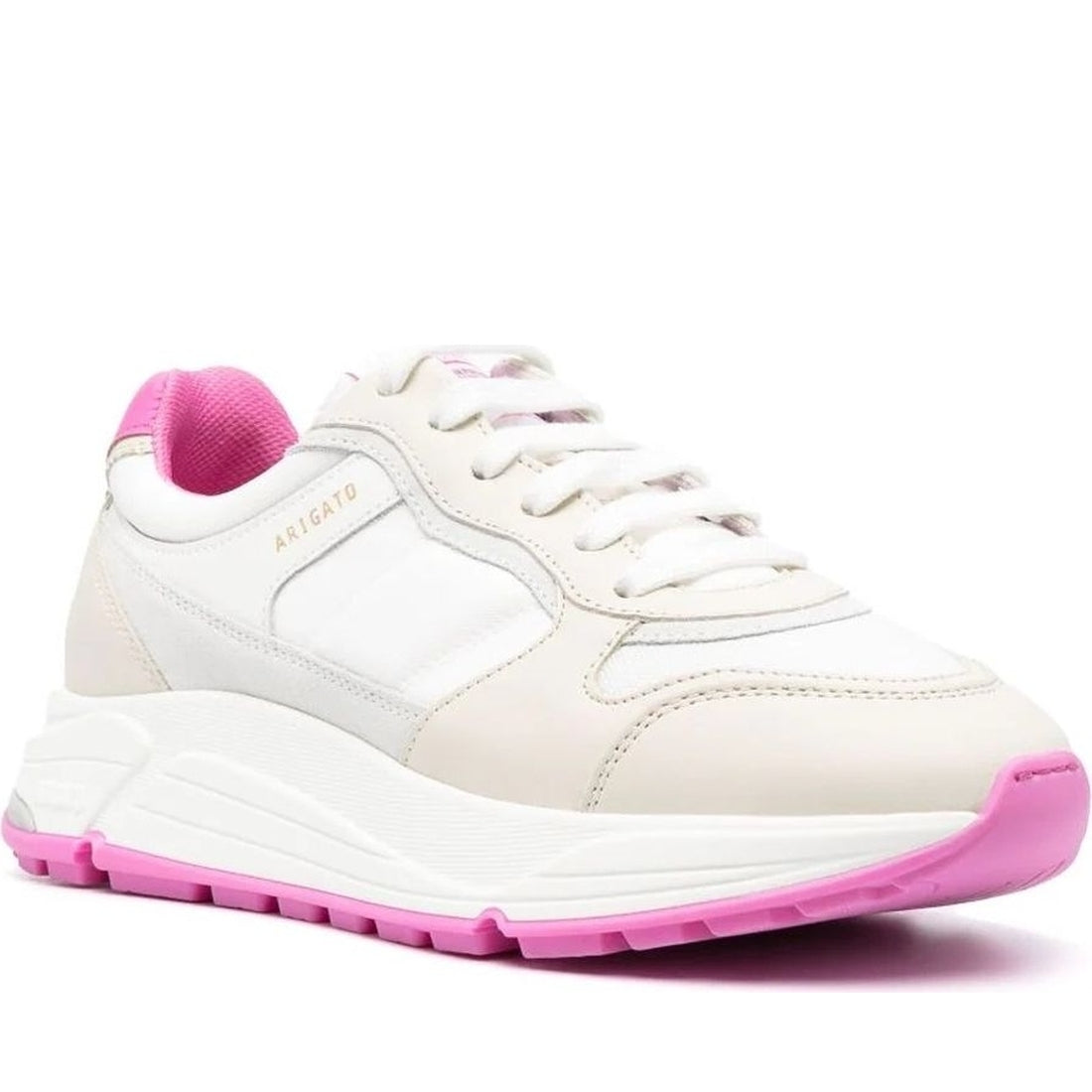 AXEL ARIGATO womens white, sporty blush rush sneaker | Vilbury London