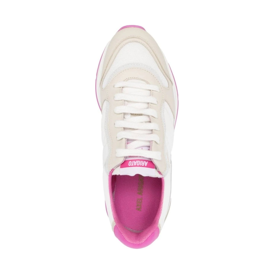 AXEL ARIGATO womens white, sporty blush rush sneaker | Vilbury London