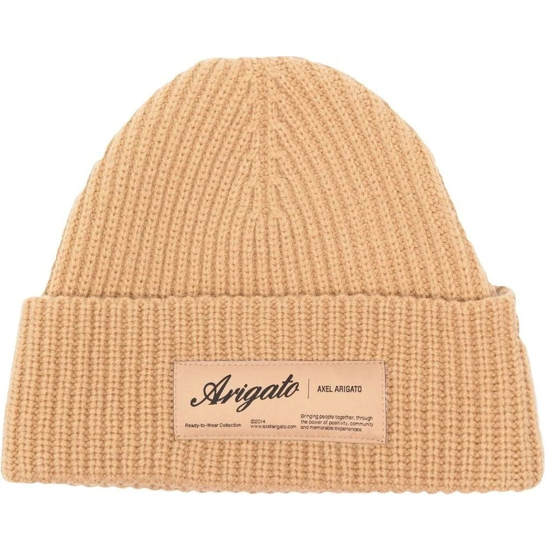 AXEL ARIGATO unisex adults camel principal beanie | Vilbury London