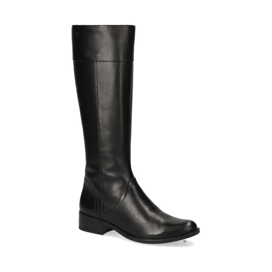 Caprice womens black nappa casual closed boots | Vilbury London