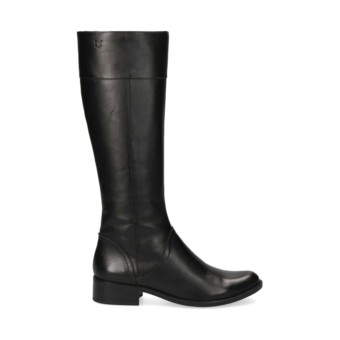 Caprice womens black nappa casual closed boots | Vilbury London