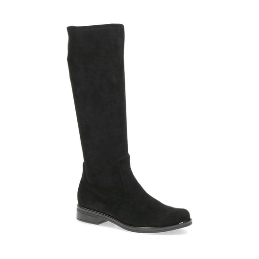 Caprice womens black stretch casual closed boots | Vilbury London