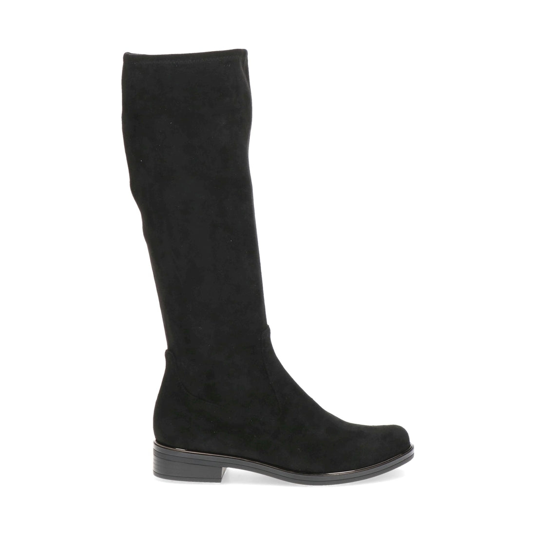 Caprice womens black stretch casual closed boots | Vilbury London