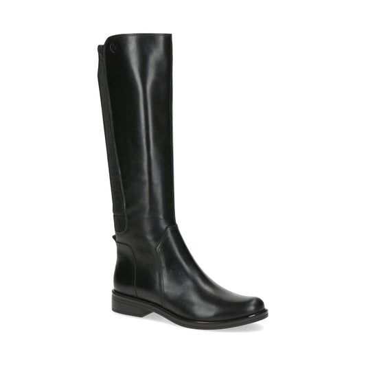 Caprice womens black comb casual closed boots | Vilbury London